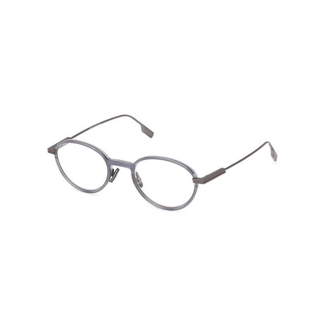 Óculos de Grau Ermenegildo Zegna EZ5323_50020 Titânio e Acetato Cinza Transparente 1