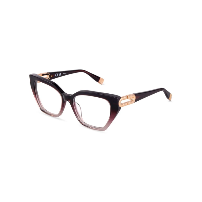 Óculos de Grau Furla VFUA94 540D78 Acetato Violeta Degradê 1