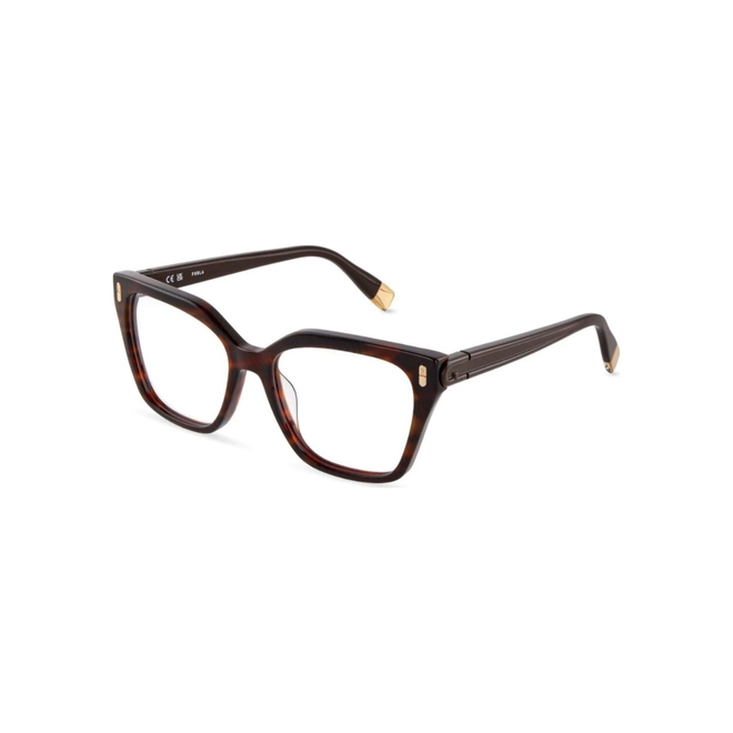 Óculos de Grau Furla VFUA95 540C10 Acetato Marrom Mesclado 1
