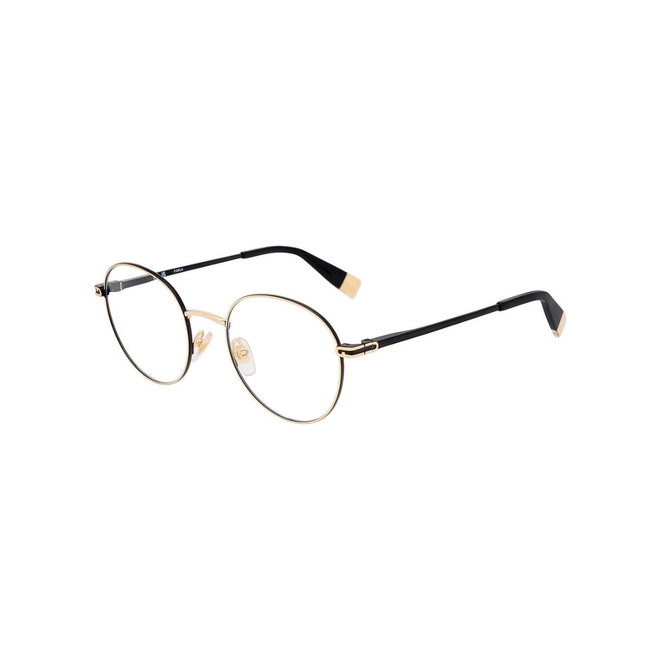 Óculos de Grau Furla VFUA99 520301 Metal Preto e Dourado 1