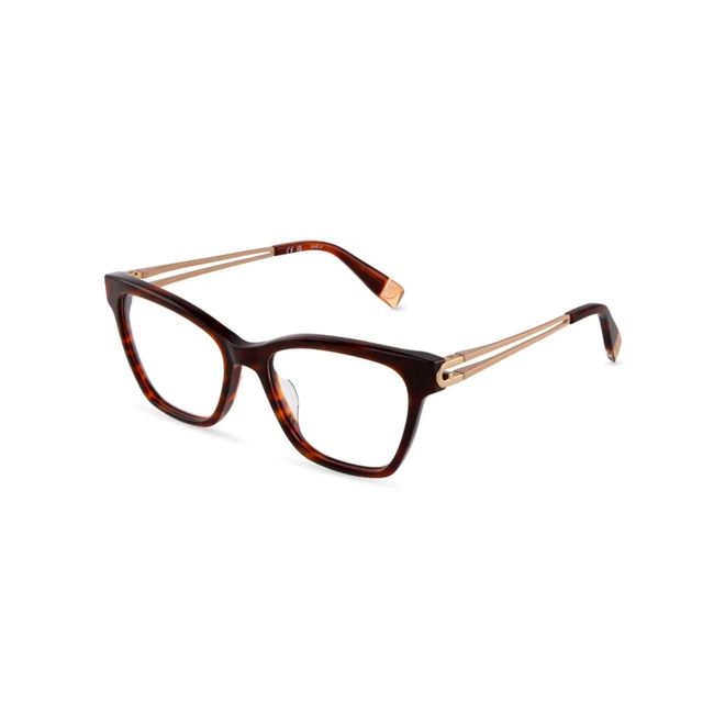 Óculos de Grau Furla VFUB05 530C10 Acetato Marrom Mesclado 1