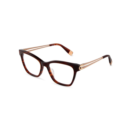 Óculos de Grau Furla VFUB05 530C10 Acetato Marrom Mesclado