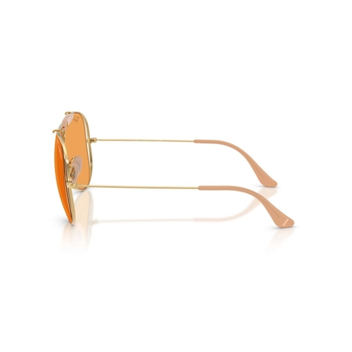 Óculos de Sol Ray-Ban X Dolce & Gabbana 0RB3138M 001/7 54 Metal Dourado com lentes na cor Laranja