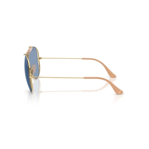 Óculos de Sol Ray-Ban X Dolce & Gabbana 0RB3138M 001/7254 Metal Dourado Polido com lentes na cor Azul