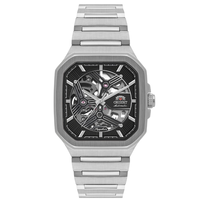 Relógio Orient Skeleton Automático - NH7SS008 G1SX Preto 1