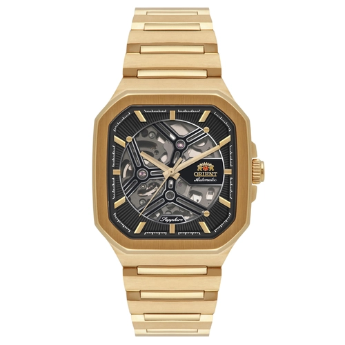 Relógio Orient Skeleton Automático - NH7GG008 G1KX Preto