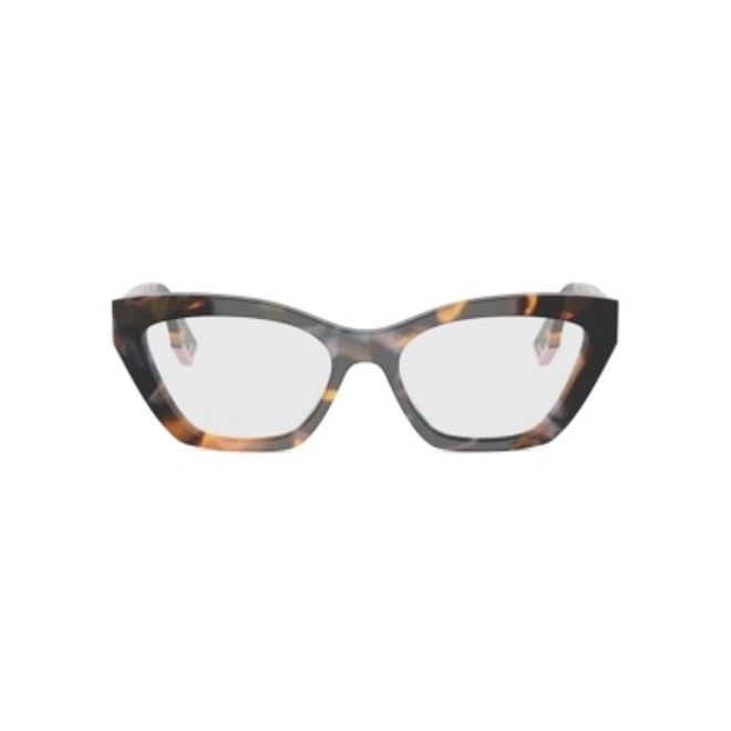 Óculos de Grau Fendi FE50067I_54055 Acetato Marrom Mesclado 2
