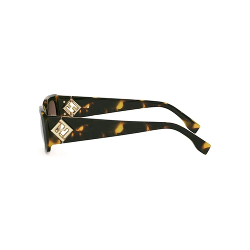 Óculos de Sol Fendi FE40222I_5256E Acetato Marrom Mesclado com lentes na cor Marrom