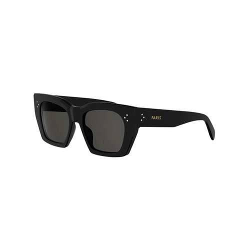 Óculos de Sol Celine CL40342I_5301A Acetato Preto com lentes na cor Cinza