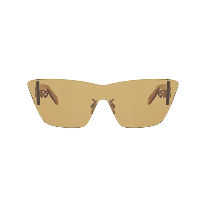 Óculos de Sol Celine Sundown Shade CL40351U_0042J Acetato Laranja com lentes na cor Laranja. 2