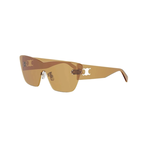 Óculos de Sol Celine Sundown Shade CL40351U_0042J Acetato Laranja com lentes na cor Laranja.