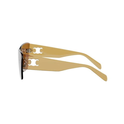 Óculos de Sol Celine Sundown Shade CL40351U_0042J Acetato Laranja com lentes na cor Laranja.