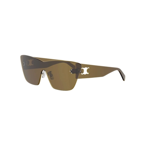 Óculos de Sol Celine Sundown Shade CL40351U_0057E Acetato Marrom com lentes na cor Marrom