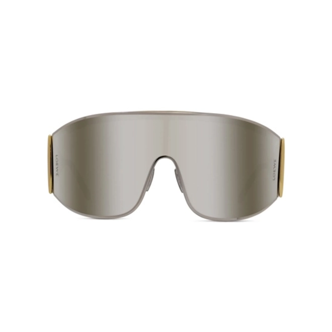 Óculos de Sol Loewe LW40202U_0016C Metal Prata com lentes na cor Cinza Espelhado 2
