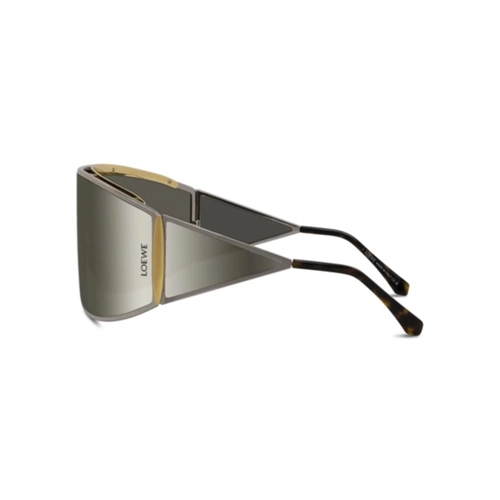 Óculos de Sol Loewe LW40202U_0016C Metal Prata com lentes na cor Cinza Espelhado