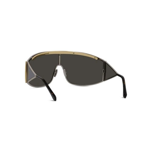 Óculos de Sol Loewe LW40202U_0016C Metal Prata com lentes na cor Cinza Espelhado