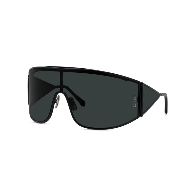 Óculos de Sol Loewe LW40202U_0001A Metal Preto com lentes na cor Cinza 1
