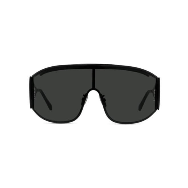 Óculos de Sol Loewe LW40202U_0001A Metal Preto com lentes na cor Cinza 2
