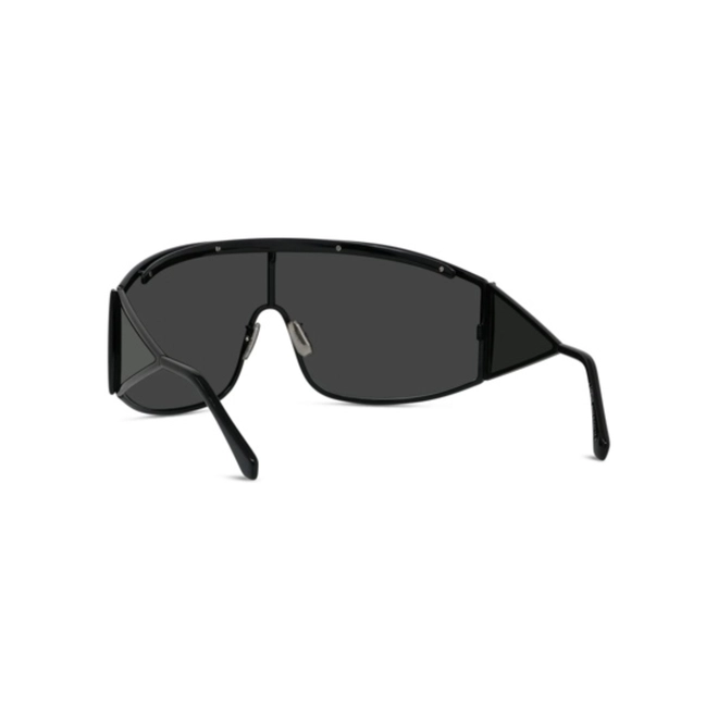 Óculos de Sol Loewe LW40202U_0001A Metal Preto com lentes na cor Cinza 5