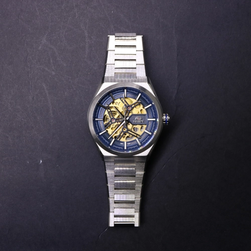 Relógio Orient Skeleton Automático Masculino - NH7SS006 D1SX Azul