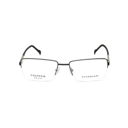 Óculos de Grau Stepper SI-60116 F092 58 Titânio Preto Fosco