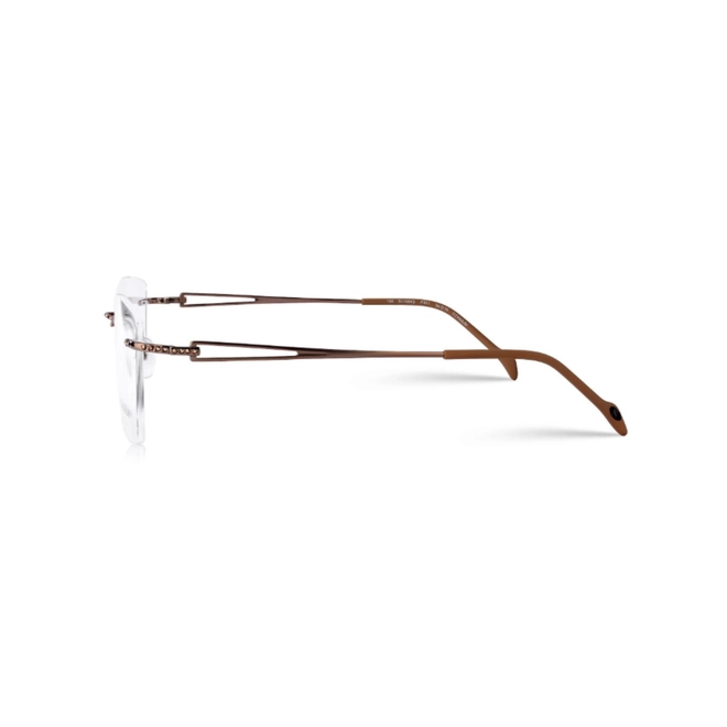 Óculos de Grau Stepper Rimless SI-10543 F031 54 Titânio Rose 3