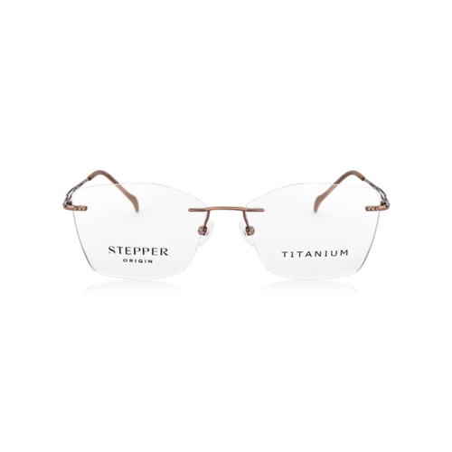 Óculos de Grau Stepper Rimless SI-10543 F031 54 Titânio Rose