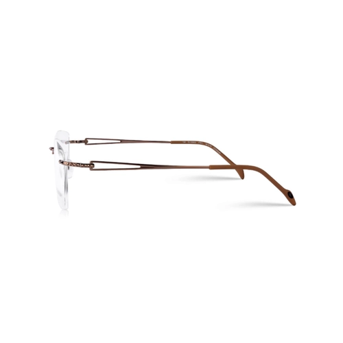 Óculos de Grau Stepper Rimless SI-10543 F031 54 Titânio Rose