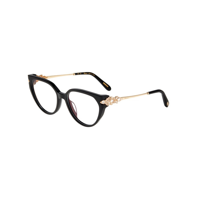 Óculos de Grau Chopard High Jewelry VCH431S 540700 Acetato Preto 1