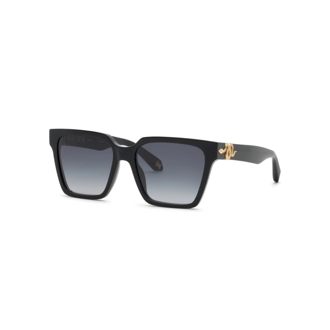 Óculos de Sol Roberto Cavalli SRC153M 560700 Acetato Preto com lentes na cor Cinza Degradê 1
