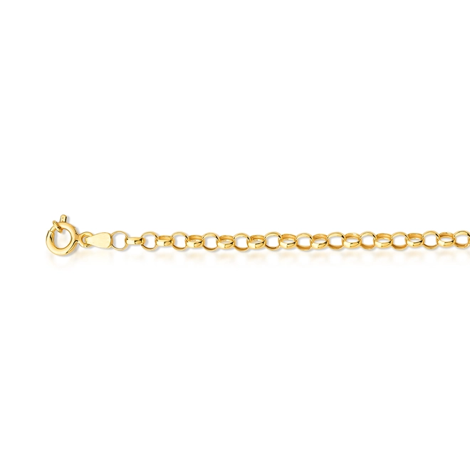 Corrente Elo Português ouro 18k polida 50CM 4