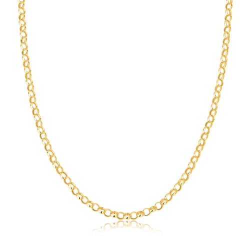 Corrente Elo Português ouro 18k polida 50CM