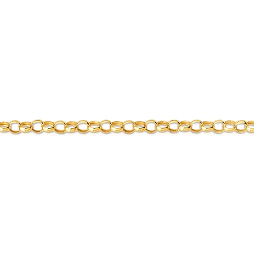 Corrente Elo Português ouro 18k polida 50CM
