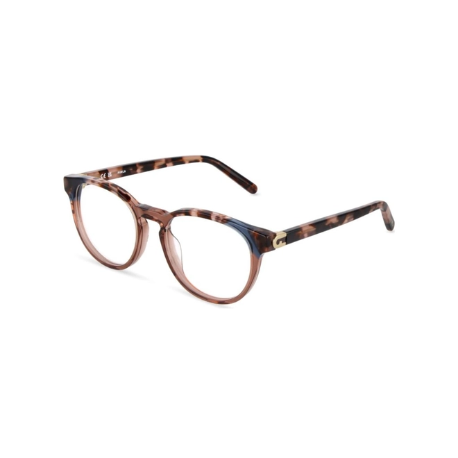 Óculos de Grau Furla VFU993V 500MB6 Acetato Rosa Mesclado 1