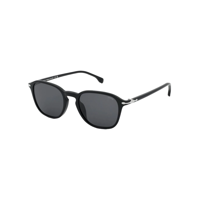 Óculos de Sol Lozza SL4431 510700 Acetato Preto com lentes na cor Fumê 1