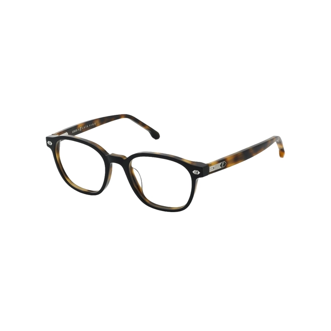 Óculos de Grau Lozza VL4418 520U64 Acetato Preto e Marrom Mesclado 1