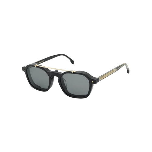 Óculos de Grau Lozza UL4427 50700P Acetato Preto com Clip-On na cor Cinza Polarizado