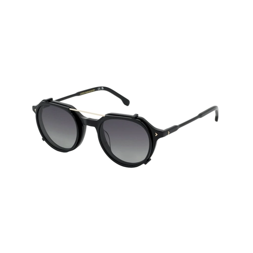 Óculos de Grau Lozza UL4426 51700Z Acetato Preto com Clip-On na cor Cinza Polarizado