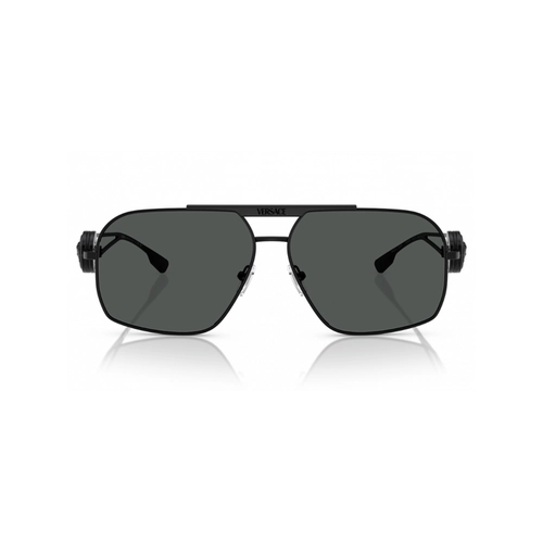 Óculos de Sol Versace 0VE2269 14338762 Acetato Preto Fosco com lentes na cor Cinza Escuro