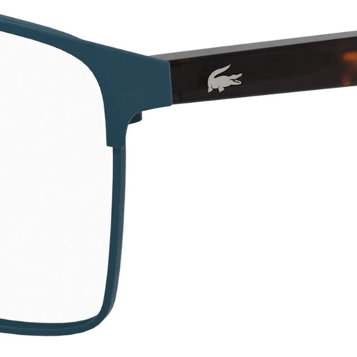 Óculos de Grau Lacoste L2314 400 55 Metal Azul e Preto
