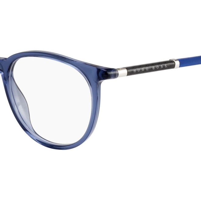 Óculos de Grau Hugo BOSS 1132 PJP 5019 Acetato Azul Transparente 3