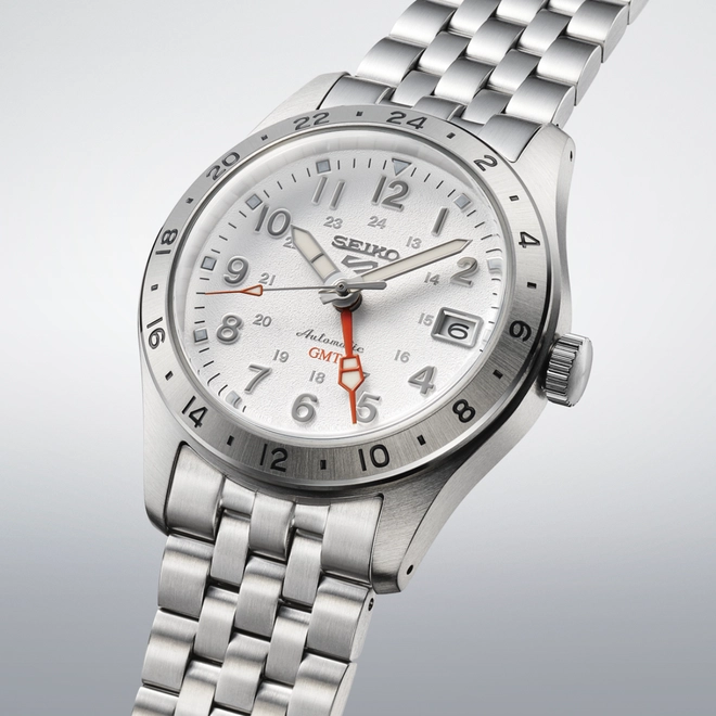 Relógio Seiko 5 Sports GMT Automático - SSK059B1 B2SX Branco 2