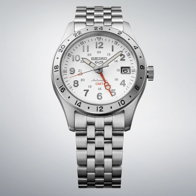 Relógio Seiko 5 Sports GMT Automático - SSK059B1 B2SX Branco 3