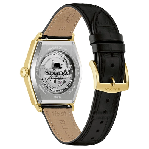 Relógio Bulova Frank Sinatra Automático - 97B243 Dourado