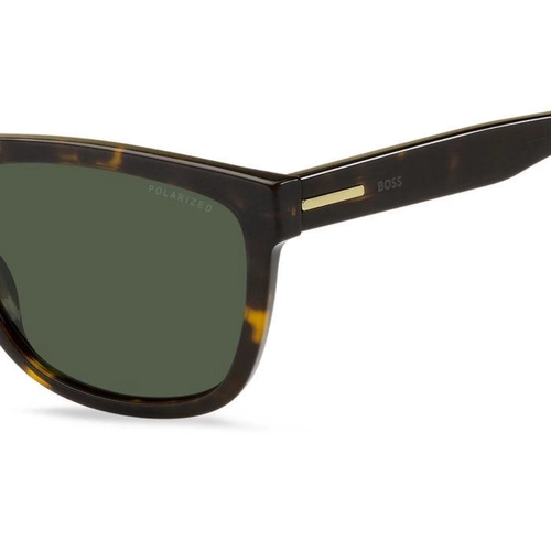 Óculos de Sol Hugo BOSS 1439/S 086 58UC S Acetato Marrom Mesclado com lentes na cor Verde Polarizado