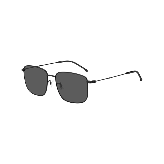 Óculos de Sol Hugo BOSS 1619/F/S 003 58IR S Metal Preto Fosco com lentes na cor Cinza 1