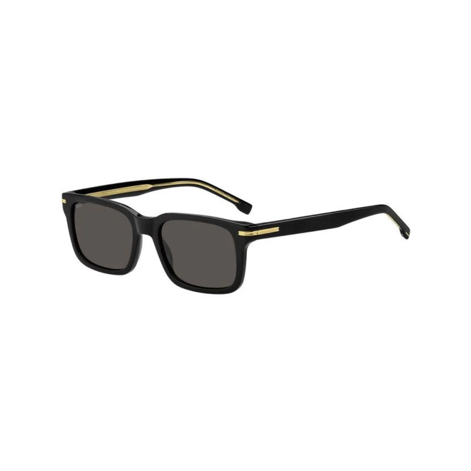 Óculos de Sol Hugo BOSS 1628/S 807 54IR S Acetato Preto com lentes na cor Cinza 1