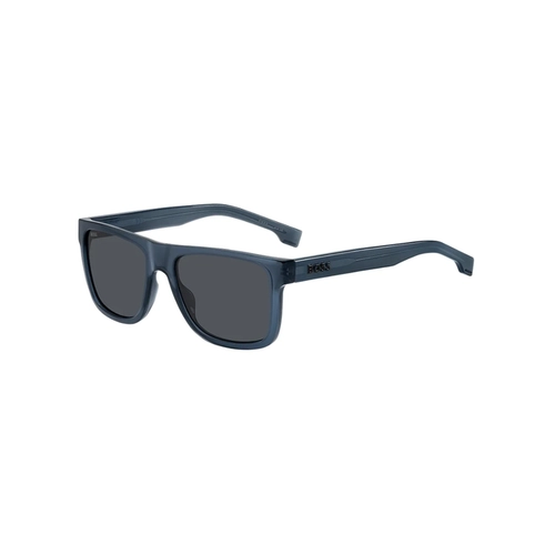 Óculos de Sol Hugo BOSS 1647/S PJP 55IR S Acetato Azul com lentes na cor Cinza