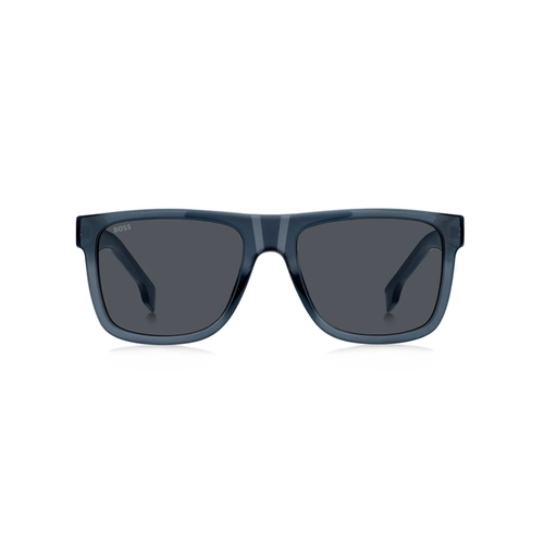 Óculos de Sol Hugo BOSS 1647/S PJP 55IR S Acetato Azul com lentes na cor Cinza