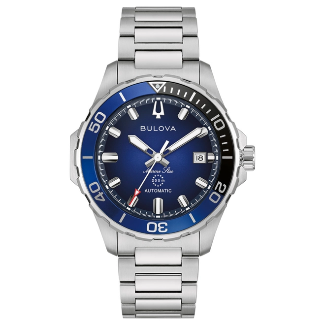 Relógio Bulova Marine Star Automático Masculino - 98B466 Azul 1